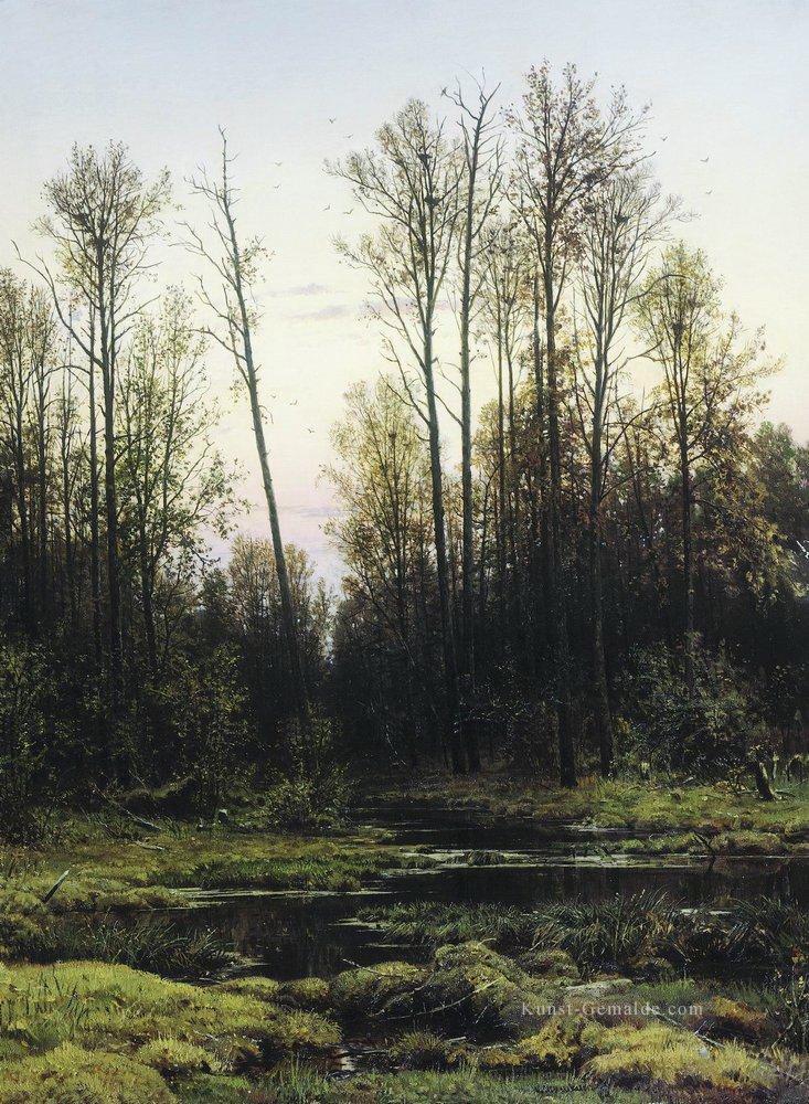 Wald im Frühjahr 1884 klassische Landschaft Ivan Ivanovich Bäume Ölgemälde